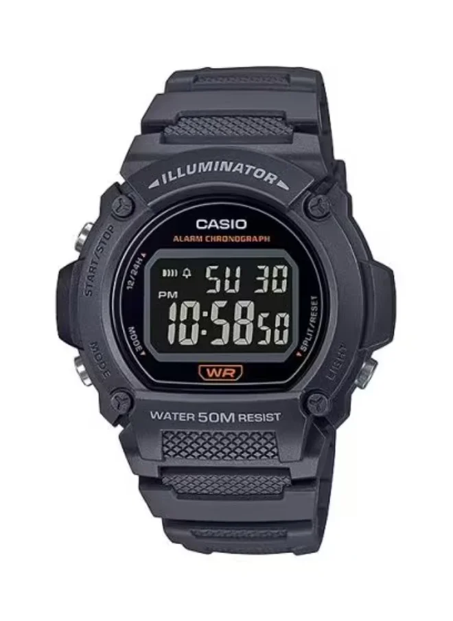 CASIO Men's Resin Digital Watch W-219H-8BVDF - 47.1 mm