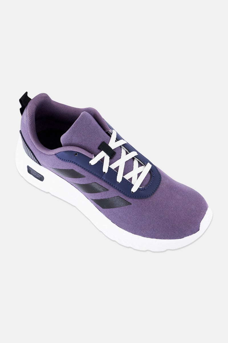 Adidas Men Cloudfoam Comfort Lace Up Outdoor Shoes, Purple - Image 1