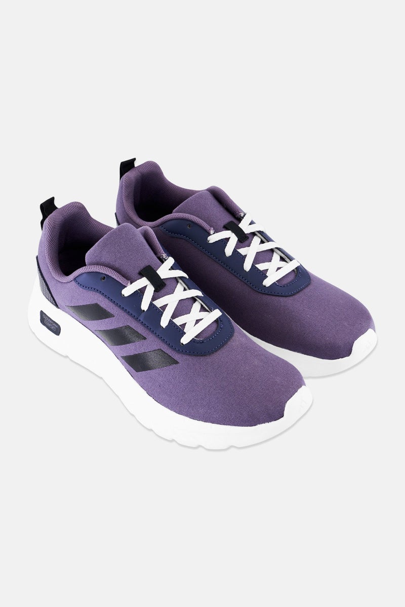 Adidas Men Cloudfoam Comfort Lace Up Outdoor Shoes, Purple - Image 2