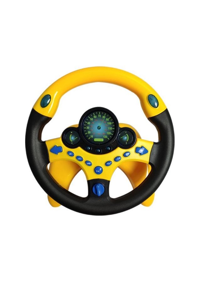 Co-pilot Steering Wheel Simulation Children's Educational Toy Girlfriend Baby 1 Year Old 2 Stroller Car Simulation Driving-Color:Pink Music Car Key (opp Bag) Weighs 75g  - Image 5