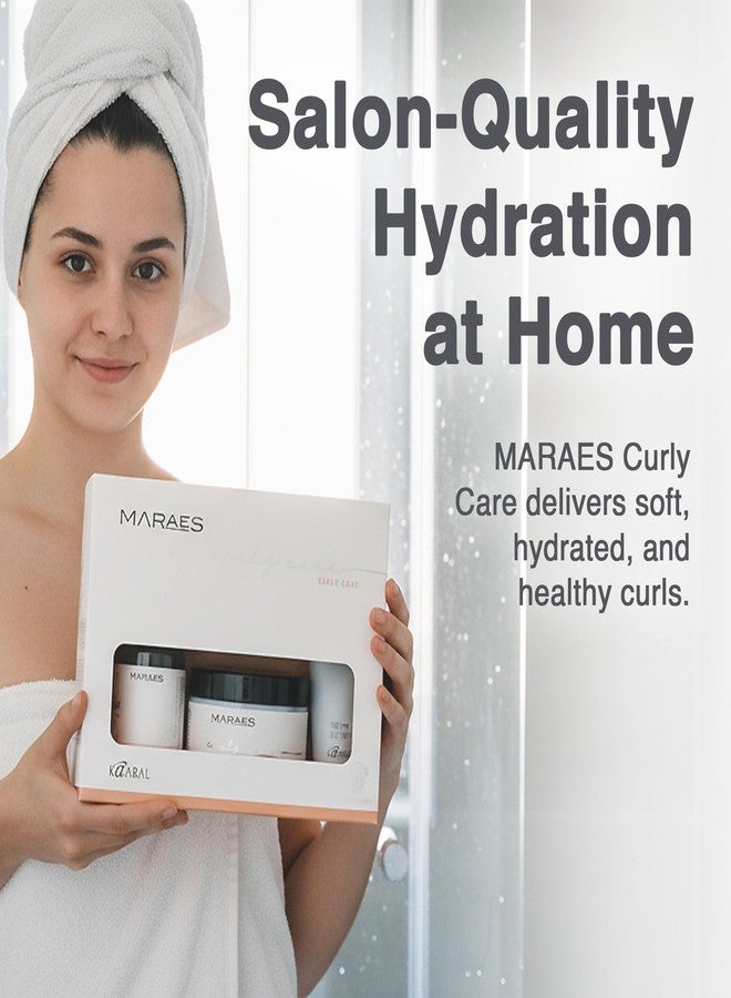 Kaaral MARAES Curly Care Gift Box - Certified Vegan Shampoo, Conditioner, and Cream Set for Curly Hair - Moisturizing, Anti Frizz Shampoo Conditioner for Curl Definition and Elasticity, and Styling - Image 5