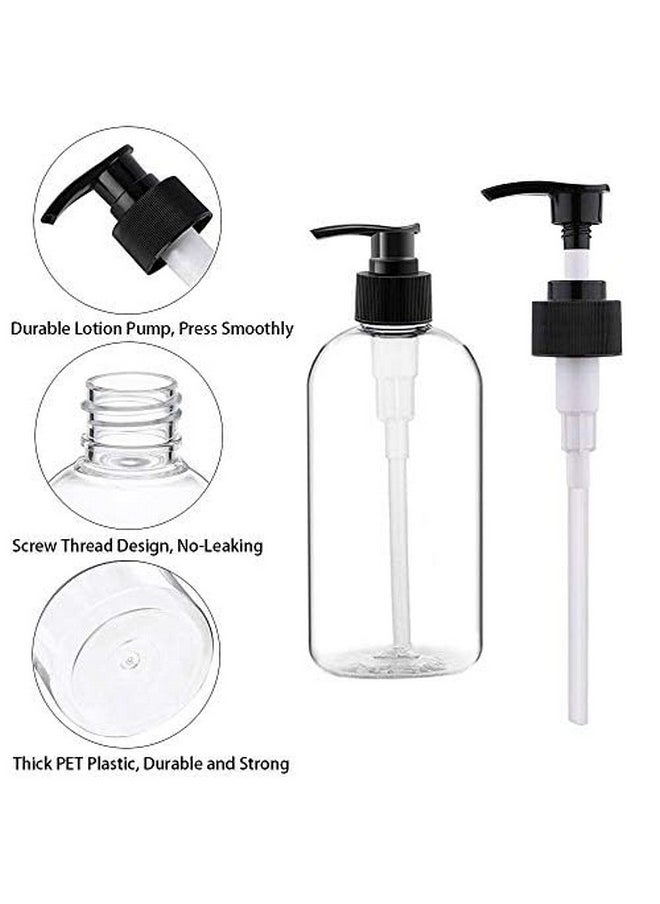 PRAKASH Prakash Empty Plastic Pump Bottles Dispenser 500ml Portable Clear BPA-Free Cylinder Shampoo Lotion Hand Pump Bottle Durable Refillable Containers for Massage Oil, Liquid Soap (Pack of 3, Pack of 3)  - Image 3