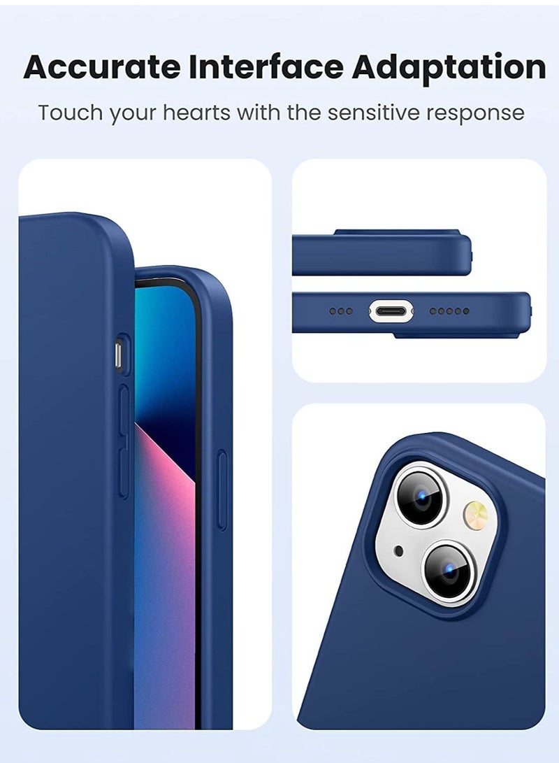 DUSALA iPhone 13 Case 6.1 inch Silicone Protective Case Soft Liquid Gel Rubber Cover Shockproof Bumper Anti-Scratch Anti-Fingerprint Anti-Drop Slim Thin Cover - Image 5