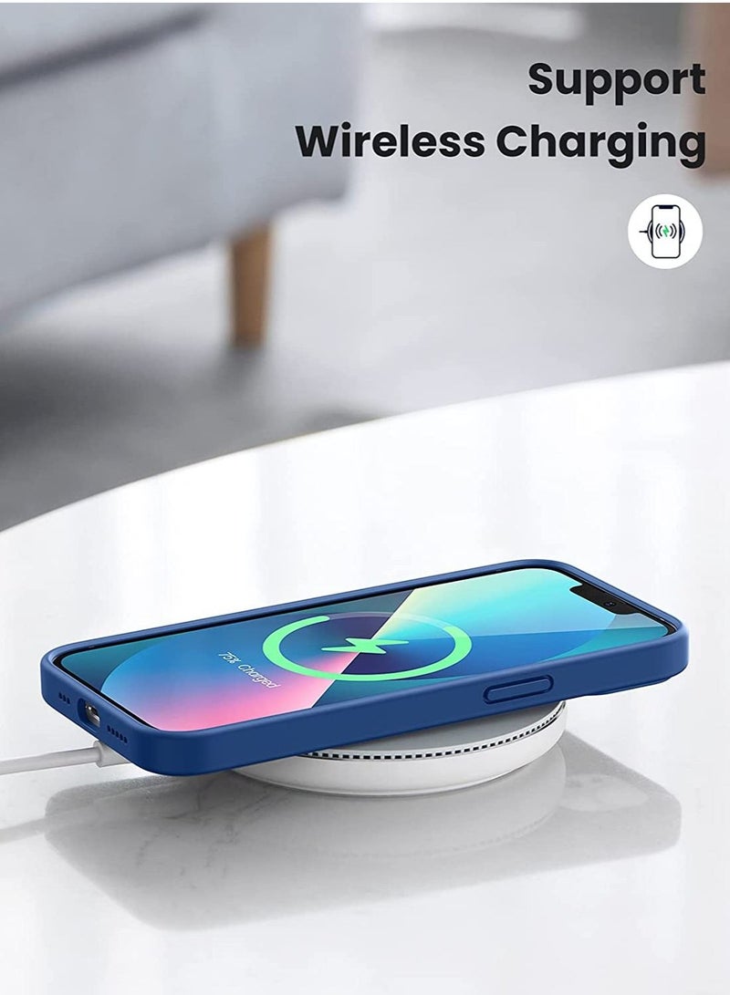 DUSALA iPhone 13 Case 6.1 inch Silicone Protective Case Soft Liquid Gel Rubber Cover Shockproof Bumper Anti-Scratch Anti-Fingerprint Anti-Drop Slim Thin Cover - Image 3