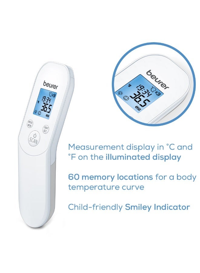 Beurer مقياس حرارة غير تلامسي بالأشعة تحت الحمراء Beurer FT 85 3 في 1 مع إنذار للحمى ووظيفة الذاكرة - Image 4