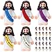 Bememo 25 Pcs Little Jesus Figures Mini Jesus Loves You Figures Original Design Multicolor Tiny Figurines to Hide and Seek Sunday School Religious Party Favors GiftLively Colors - Image 2