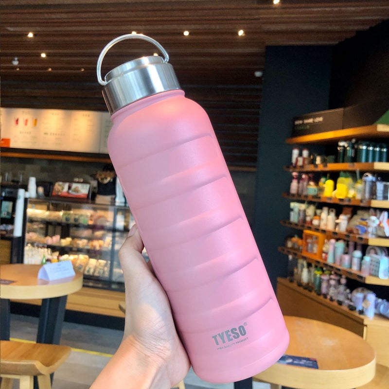 Portable Student Caterpillar Thermos 1000ml pink