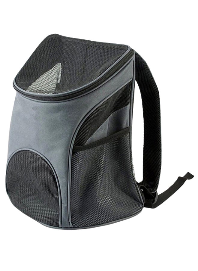 Sharpdo Pet Mesh Backpack Grey/Black 32 x 44cm - Image 1