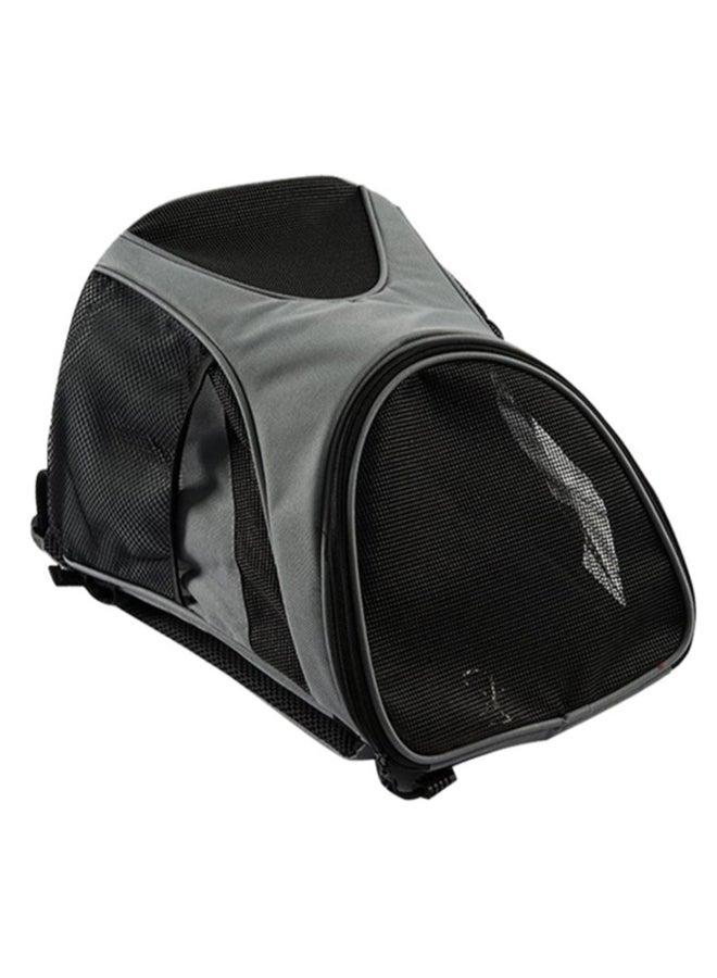 Sharpdo Pet Mesh Backpack Grey/Black 32 x 44cm - Image 3