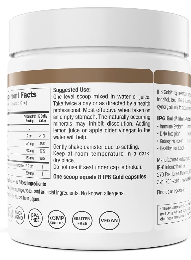 IP6 Gold , Ip-6 & Myo-Inositol, Unflavored Powder 308 Gm - Inositol Hexaphosphate Supplement - Vegan, Non Gmo, Gluten Free - Image 3