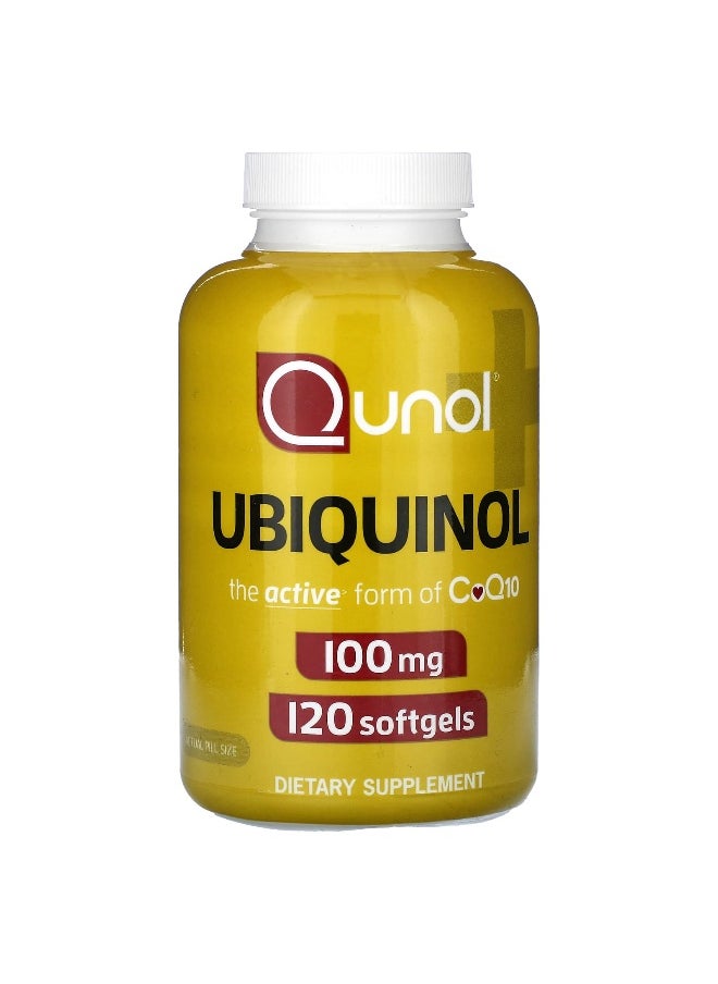 Qunol Qunol, Ubiqunol, 100 mg, 120 Softgels  - Image 1