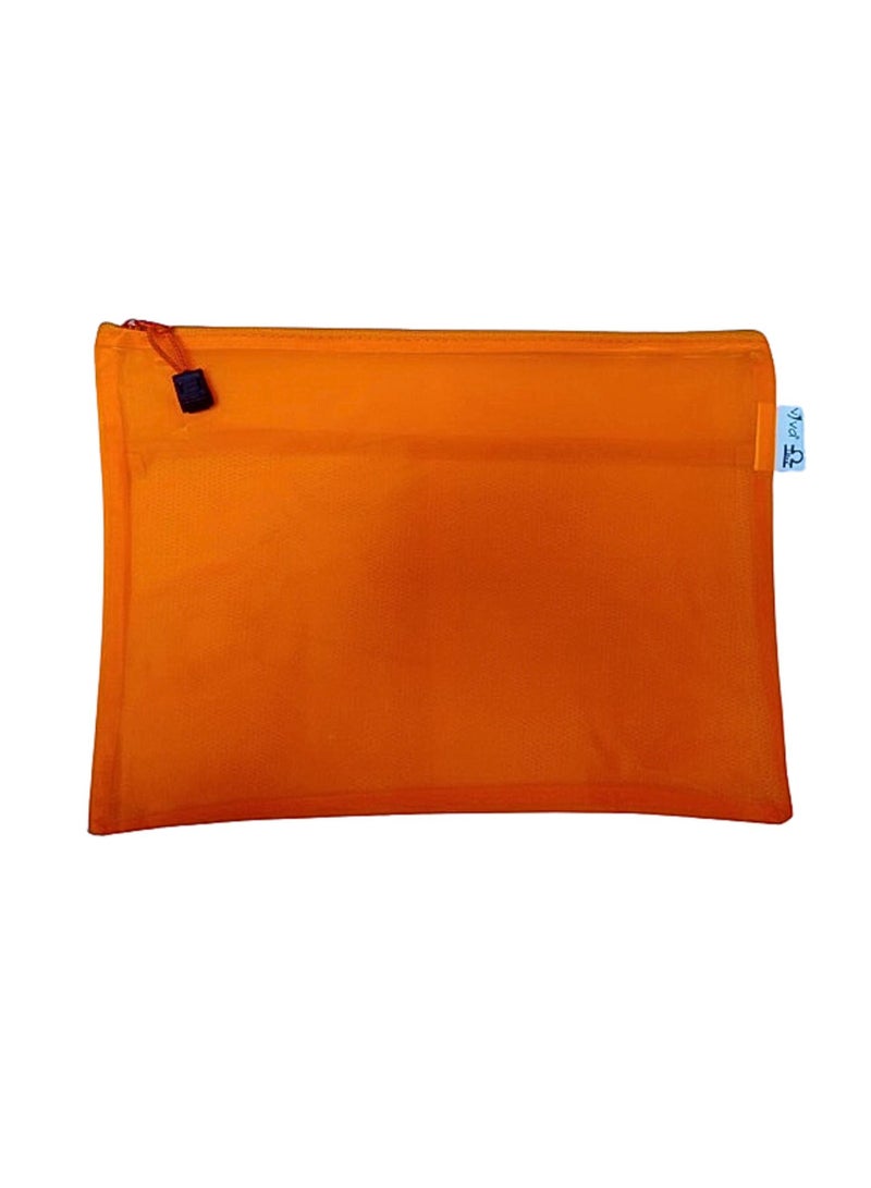 Libra Zipper Bag Fluoro B4 Orange - Image 2