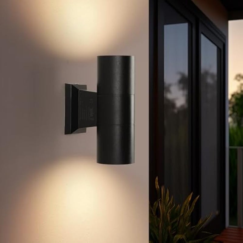 V.nice Outdoor Wall Light GU10 Up Down Light – IP65 Waterproof Exterior Sconce Lamp, 2 Sizes & 2 Colors, Aluminum Modern Wall Lamp for Porch, Patio, Doorway, Garden - Image 3