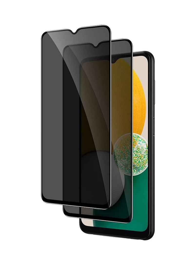 Super 2 Pieces Tempered Glass Screen Protector Anti-Spy Privacy Designed For Samsung Galaxy A13 5G Full Screen Coverage And Bubble Free - Image 1