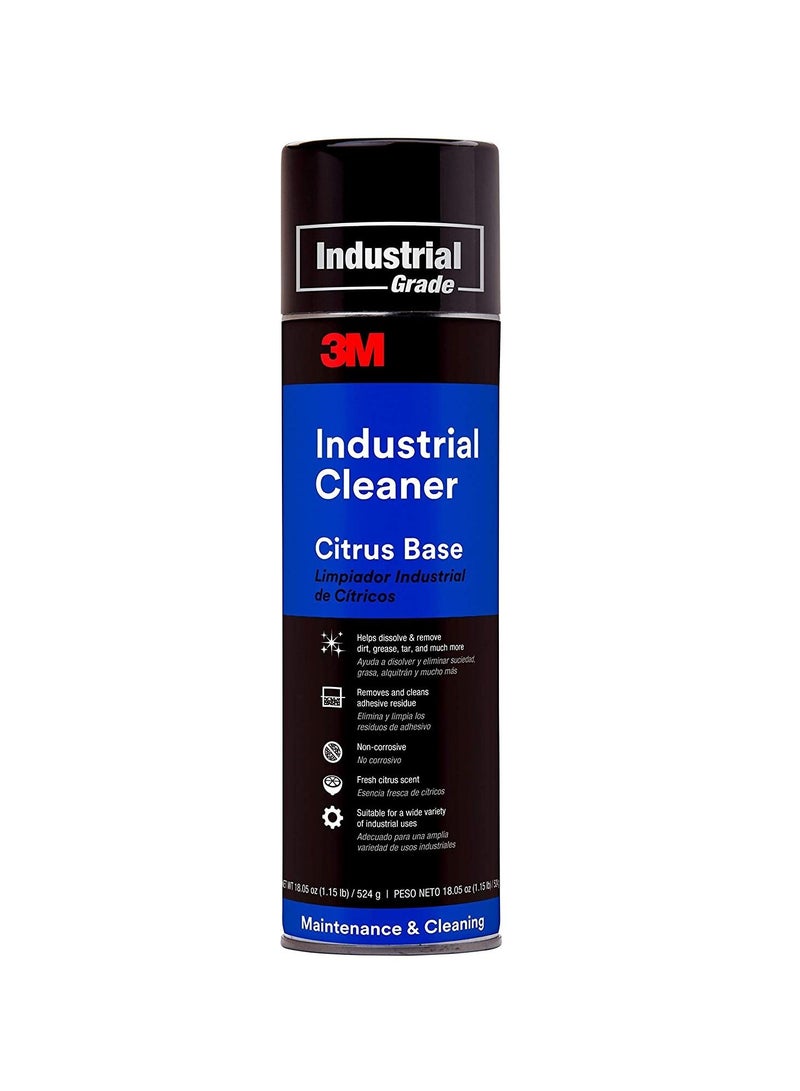 3M Industrial Grade Citrus Base Cleaner 524g Cleans and Removes Adhesive Are Ideal for Helping Dissolve and Remove Dirt, Grease, Tar, and Many Non-curing Type Adhesives - Image 1
