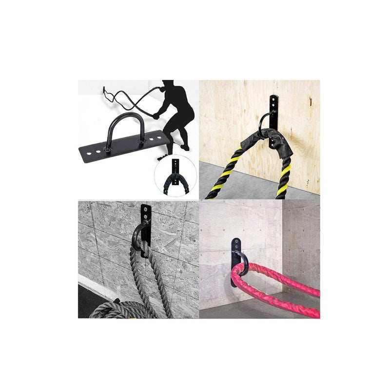 SOLARAE Wall Ceiling Mount Anchor Bracket,  Battle Rope Hook Anchor for Suspension Straps Gymnastic Rings Hammock Battle Ropes Fits Weight Strength Training Systems Boxing Equipment - Image 4