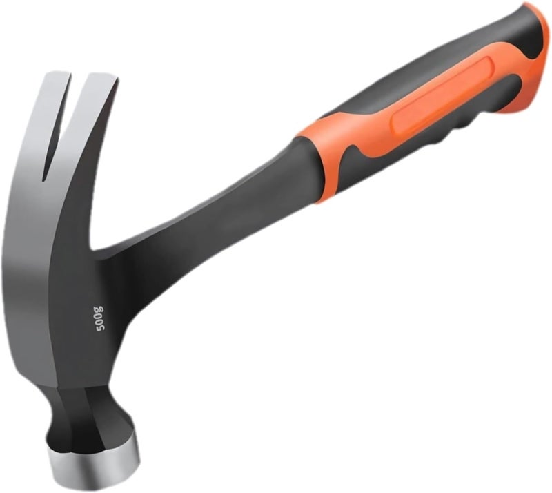 Ergonomic 16 Oz Hammer, Forged Steel, Non-Slip Handle, Heavy Duty Construction, Ideal For Professional And Diy Use, Design - Image 1