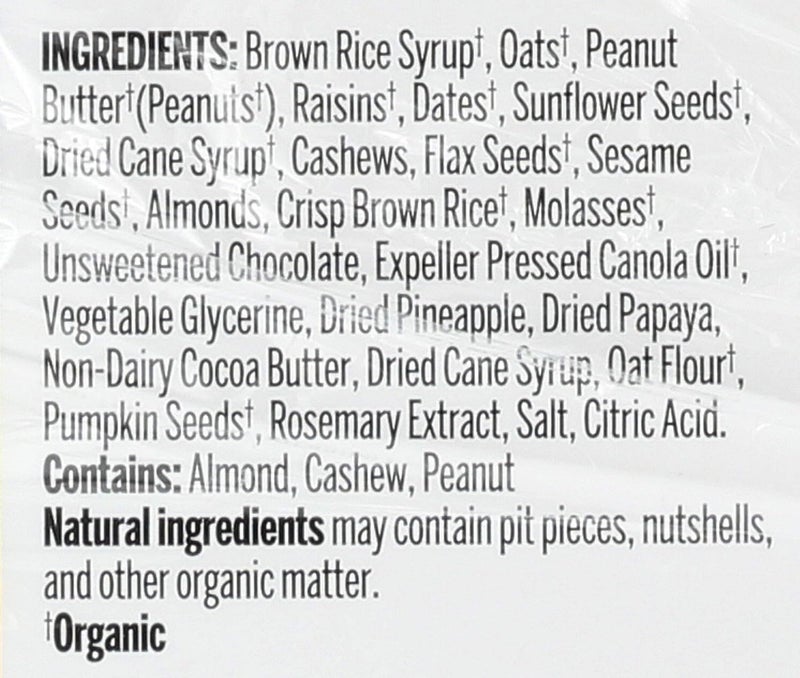 Probar Organic Meal Bar - Original Trail Mix, Pack of 12, 3 oz Each - Image 4