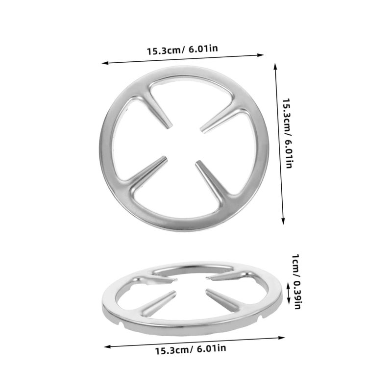 Sturdy Cast Iron Wok Ring Stand For Gas Cooktop Black - Image 3