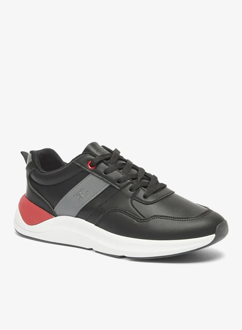 LBL by Shoexpress Men's Colourblock Sneakers with Lace-Up Closure