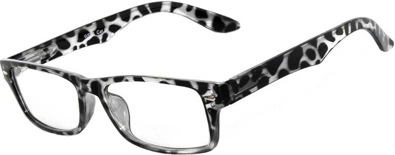OWL Retro Fashion Style Narrow Rectangular Frame Clear Lens Eyeglasses - Image 1
