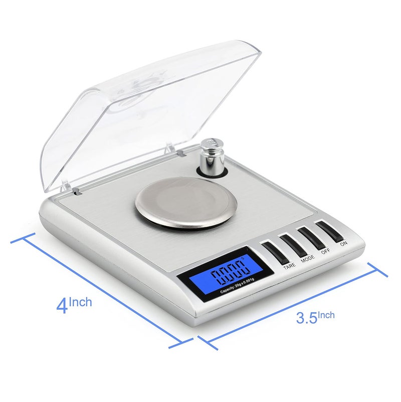 Ace Multipurpose Electronic Digital Weighing scale for Diamond Jewellery Ornaments Industry Chemicals Business purpose Capacity 20G 1mg - Image 5