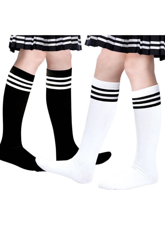 Barbie Children'S Mid-Calf Socks, Girls' Spring And Autumn Long Socks, Not Over-Knee, High Socks, Boys' Long Socks, Half-Leg Socks, Cotton Socks, White + White - Image 3