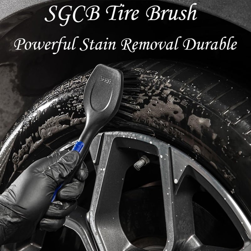 SGCB Tire Brush - Premium Auto Detailing Car Wash Brush for Cleaning Tire - Image 2