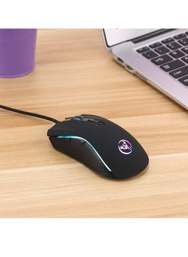 Wired Mouse Docooler A869 Wired Gaming Mouse 3200DPI 7 Buttons 7 Color LED Optical Computer Mouse Player Mice Gaming Mouse for Pro Gamer  LCMDOCOOLERC7111BAE
