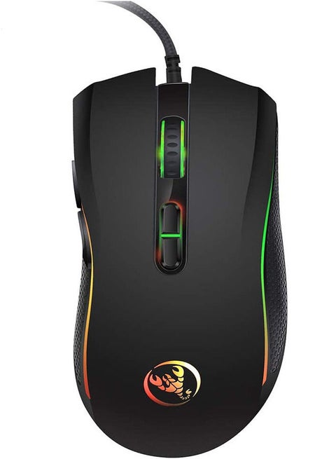 Wired Mouse Docooler A869 Wired Gaming Mouse 3200DPI 7 Buttons 7 Color LED Optical Computer Mouse Player Mice Gaming Mouse for Pro Gamer  LCMDOCOOLERC7111BAE