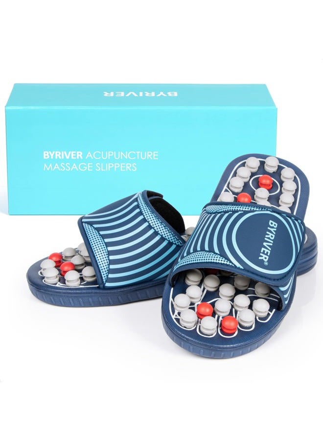 BYRIVER Reflexology Foot Massager Tools, Acupuncture Massage Slippers Shoes Sandals Mat, Stress Plantar Fasciitis Relief Gifts for Men Women, Relieve Heel Arch Arthritis Neuropathy Pain (05M) - Image 2