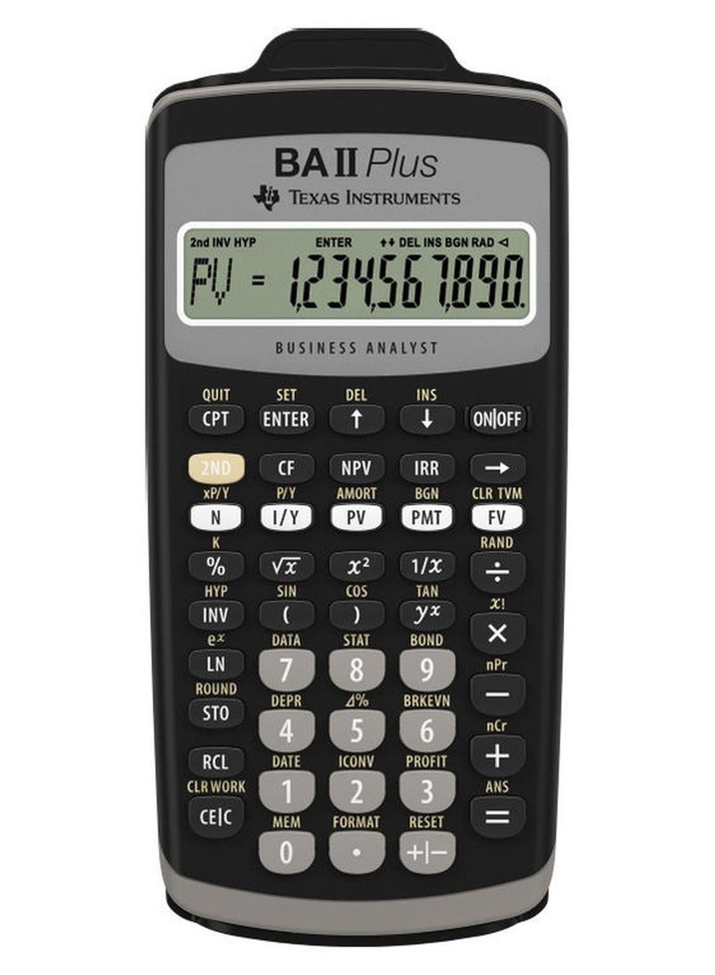 BA II Plus Calculator Black/Grey