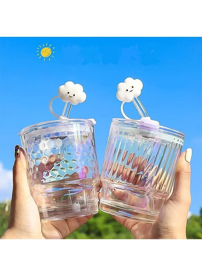 4Pcs Cloud Straw Covers Cap Toppers Reusable Straw Tips Lids Protectors - Image 5