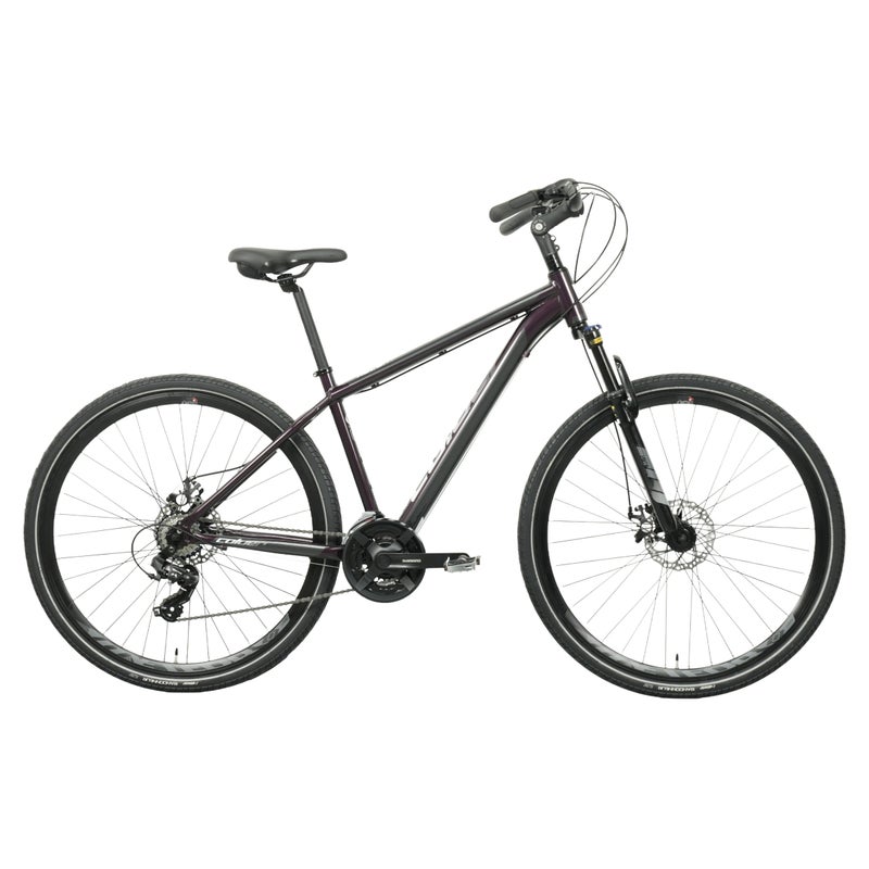 Coluer Ascent 262 Mountain Bike Medium | Reinforced Aluminium Frame | Suntour XCM Suspension Fork | Shimano 21-Speed Drivetrain | Reliable Mechanical Disc Brakes | Purple - Image 1