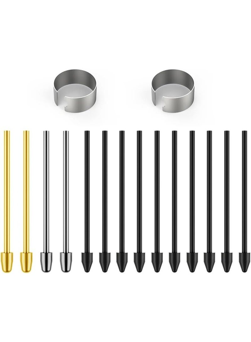 Metal Nibs/Tips Replacement for Samsung Galaxy Tab S10+/S10 Ultra/S9/S9FE+/S9 Ultra/S8/S8+/S8 Ultra/S7/S7 FE/S6/S6 Lite/S22/S23/S24 Ultra S Pen,Nibs/Tips+Clip + Organizer - Image 1