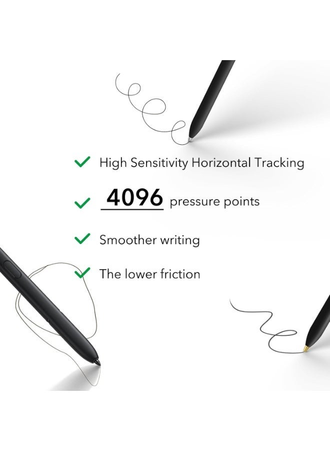Metal Nibs/Tips Replacement for Samsung Galaxy Tab S10+/S10 Ultra/S9/S9FE+/S9 Ultra/S8/S8+/S8 Ultra/S7/S7 FE/S6/S6 Lite/S22/S23/S24 Ultra S Pen,Nibs/Tips+Clip + Organizer - Image 3