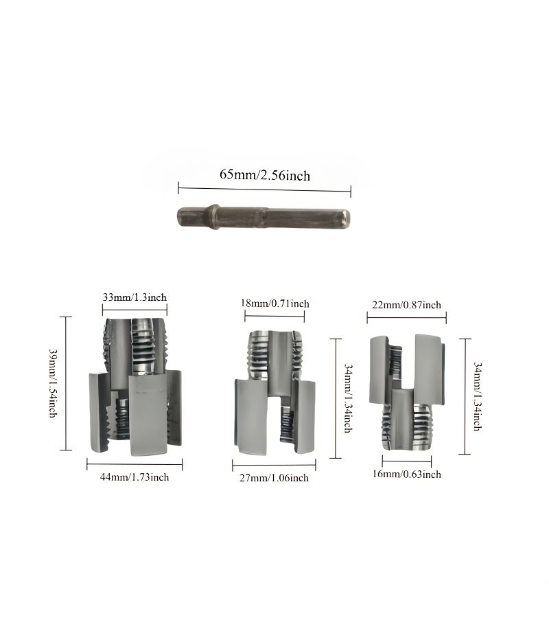4 Piece Heavy Duty Pipe Threading Tool Set For Drill Presses 1 2 3 4 Inch - Image 3