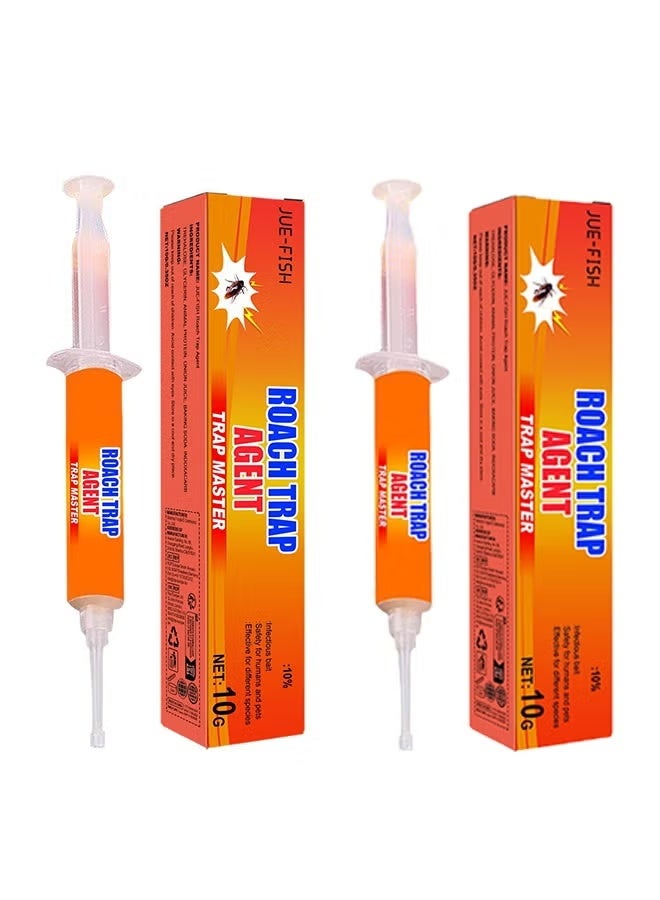 JUE-FISH Cockroach Gel Killer for Homes & Kitchens - Safe Cockroach Control Gel Eliminates Roaches 2PCS - Image 1