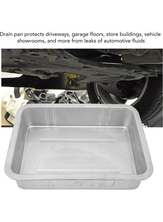 Generic Oil Drain Pan Leak Portable Universal Metal Construction Automotive Oil Change Container (Size : M)  - Image 3