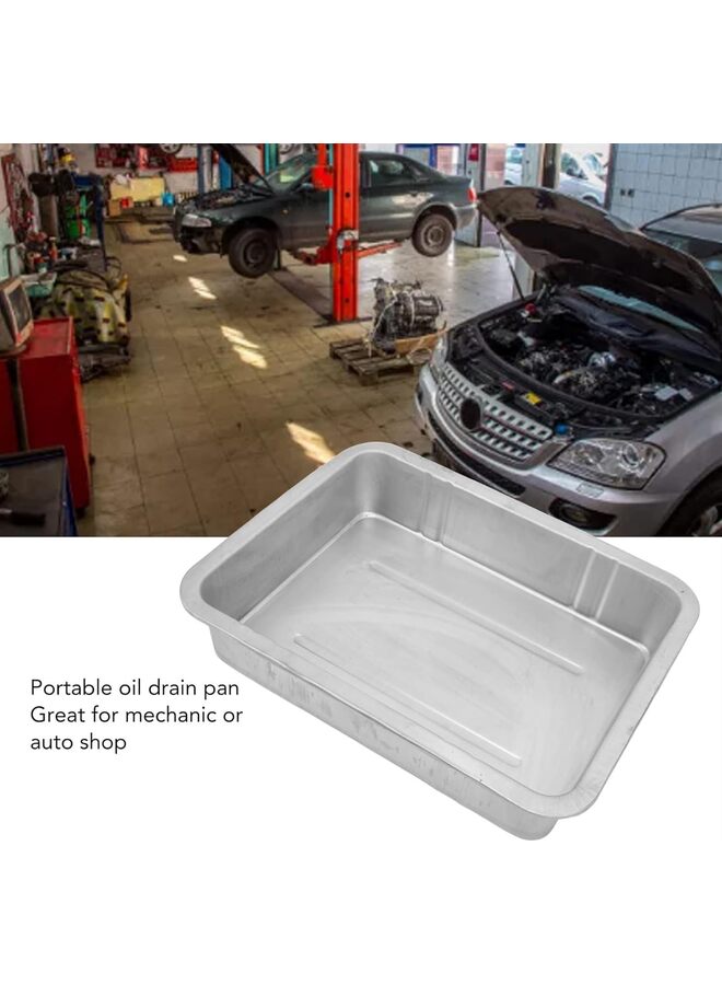 Generic Oil Drain Pan Leak Portable Universal Metal Construction Automotive Oil Change Container (Size : M)  - Image 4