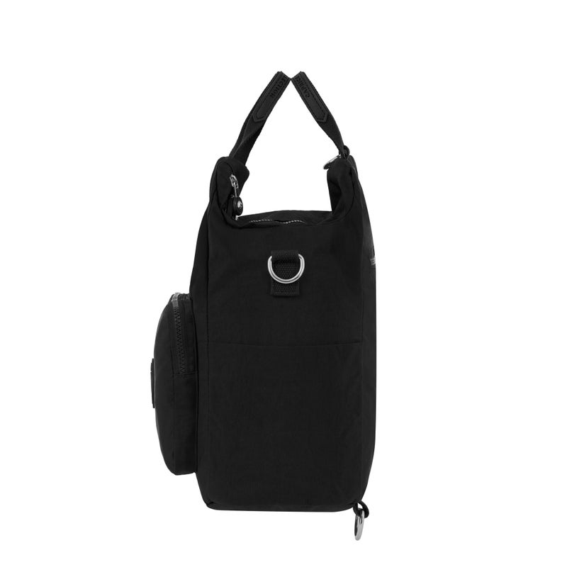 CAPRICE COLLECTION Unisex Medium Backpack – Black, Compact, Water-Resistant Nylon, 10L Capacity - Image 3