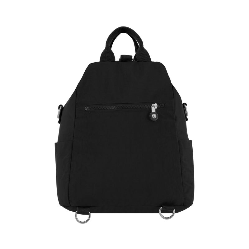 CAPRICE COLLECTION Unisex Medium Backpack – Black, Compact, Water-Resistant Nylon, 10L Capacity - Image 2