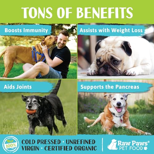 Raw Paws Virgin Organic Coconut Oil for Dogs & Cats, 4-oz - Treatment for Itchy Skin, Dry Nose, Paws - Hot Spot Lotion - Natural Hairball Remedy for Cats - Image 3