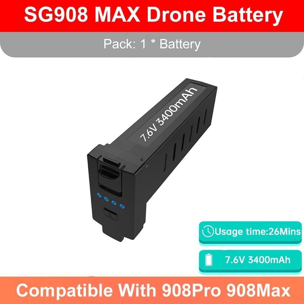 cheekyglo Cheekyglo SG906 MAX2 SG908 Max Drone Battery 7.6 V 3400mAh Z107D8AF1396456CC2B8EZ