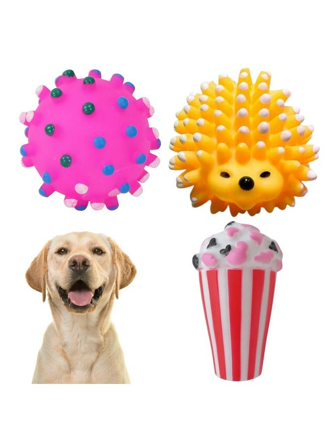 سايج سكوير مجموعة ألعاب صريرية فاخرة للكلاب - ألعاب مطاطية متينة وقابلة للمضغ وأشكال وألوان ممتعة متعددة للعب التفاعلي وتخفيف التسنين وإبقائها مسلية وسعيدة (المجموعة رقم 5) - Image 1