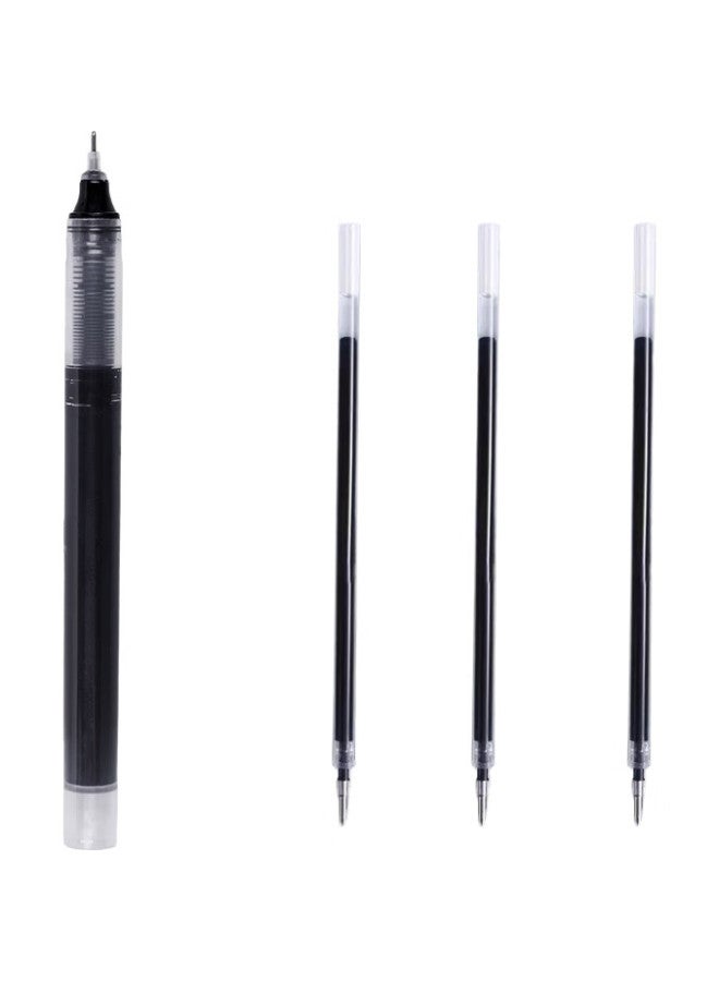Truecolor 36-Pack Rollerball Pens, Black, 0.5Mm, Full Needle Tube, Quick-Drying, Large Capacity, Super Writing, Business Office Use, Ballpoint Pen, Student Stationery, Exam Writing Pen, Ink Pen - Image 1