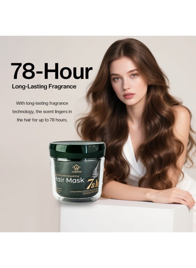 STARPLEX Hair Mask 300ml+100ml Free + 4 Companion Liquids - Repairing Silky Smooth Formula | Argan Oil Keratin Nano Keratin Amino Acids & Ceramide | 78H Long-Lasting Perfume - Image 5