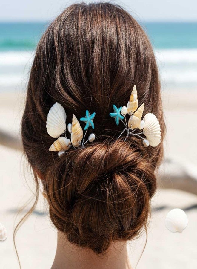 Yean Wedding Hair Pins Seashell Hair Piece Bridal Accessories Silver Starfish Hair Piece Hair Clip for Women and Girls - Image 3