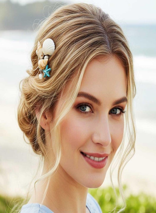 Yean Wedding Hair Pins Seashell Hair Piece Bridal Accessories Silver Starfish Hair Piece Hair Clip for Women and Girls - Image 5