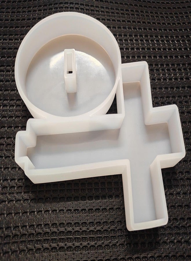 Fuehbur 【300+ Design Optional】 Fuehbur Cross with Base Resin Silicone Large Freshie Mold for Aroma Beads DIY Hanging Candles Decoration Crafting Blessed Cross Gift【Mold Depth: 0.89 in】 - Image 5